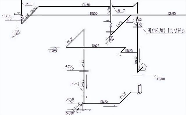 三層熱水回水系統(tǒng)圖實例施工，連十層圖紙都有！快快學(xué)習(xí)一波！
