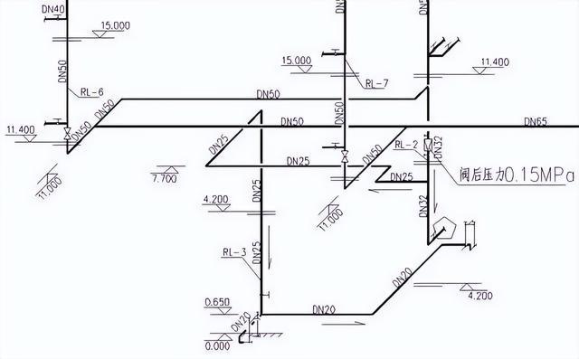 三層熱水回水系統(tǒng)圖實例施工，連十層圖紙都有！快快學(xué)習(xí)一波！